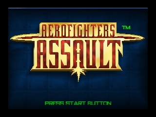Aerofighters Assault title screen for Nintendo 64